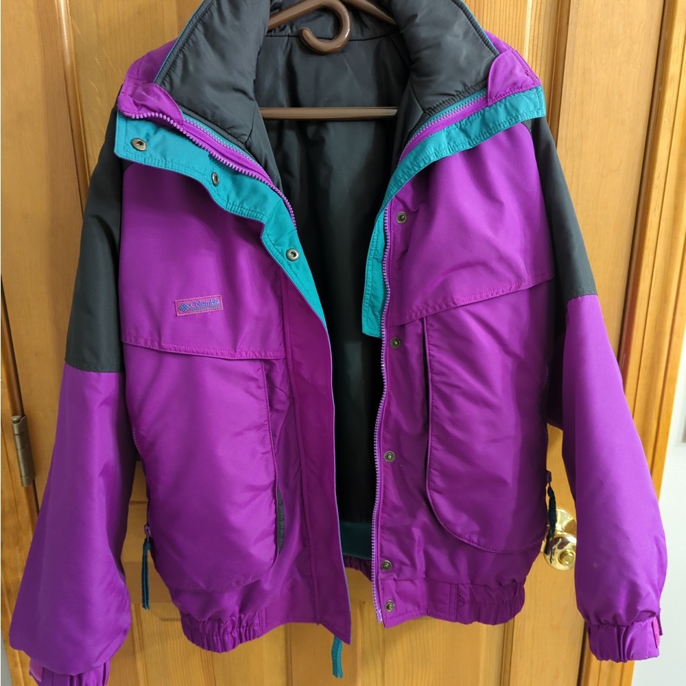 Columbia Purple and Teal Ski Jacket